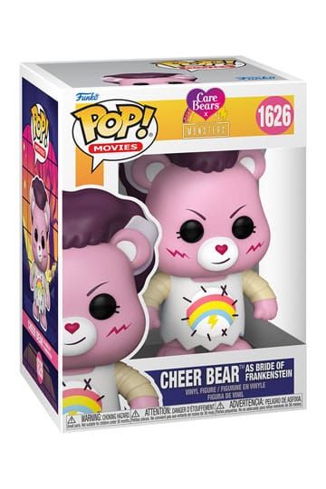 Funko Pop! Movies #1626 Cheer Bear as Bride of  Frankenstein, Care Bears x Universal Monsters