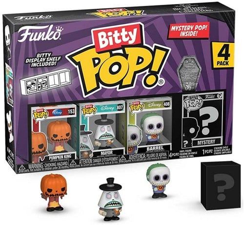 Funko Bitty Pop!  4-Pack Pumpkin King, The Nightmare Before Christmas