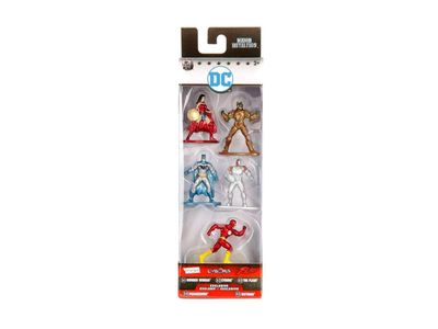 Nano Metalfigs, Batman, Cyborg, Wonder Woman, The Flash en Parademon, DC