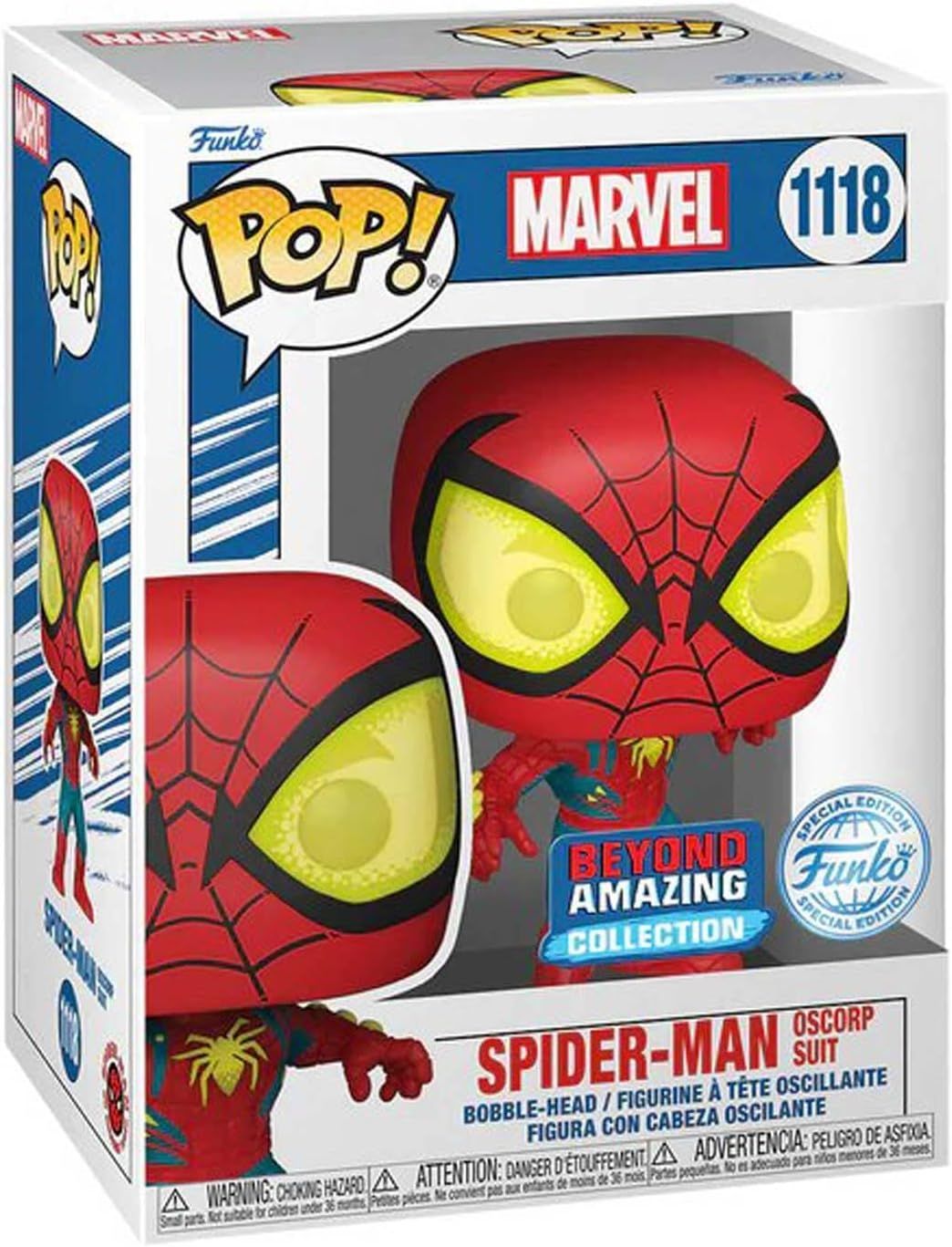 Funko pop! #1118 Spider-Man in Oscorp Suit