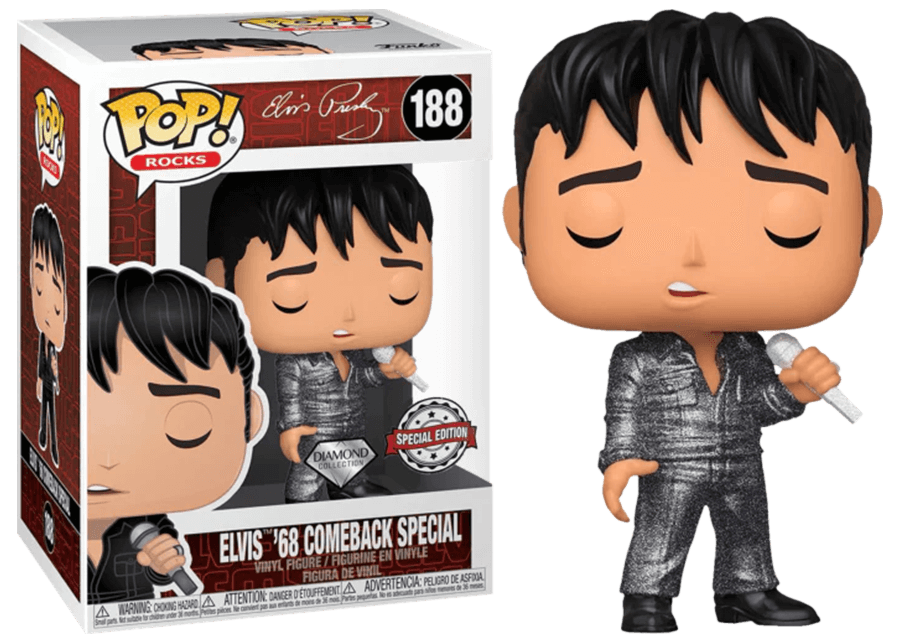 Funko Pop! Rocks #188 Elvis &#39;68 Comeback Special