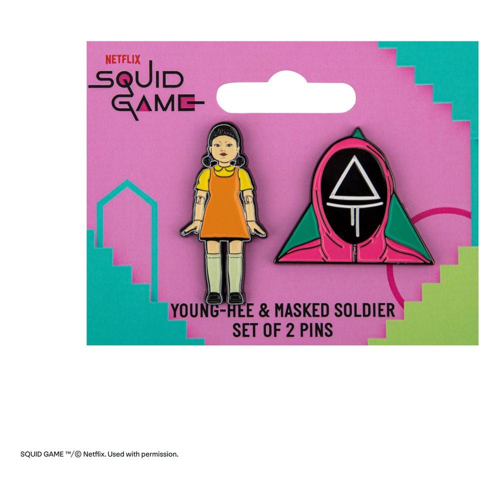 Pins, Young-Hee &amp; Masked Soldier, Squid Game