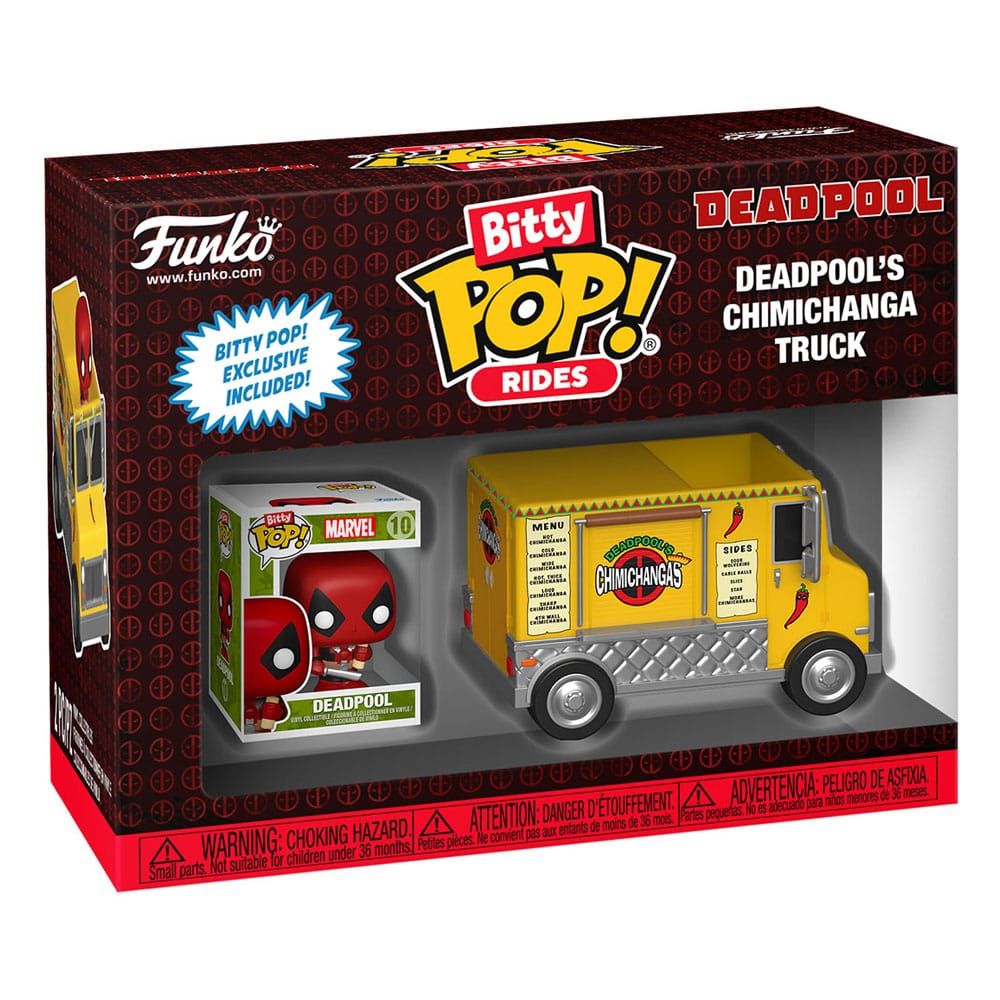 Funko Bitty Pop! Rides, Deadpool&#39;s Chimichanga Truck, Marvel