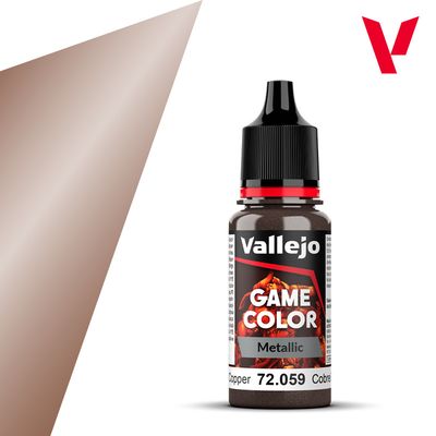 Vallejo Game Color Metallic, Hammered Copper