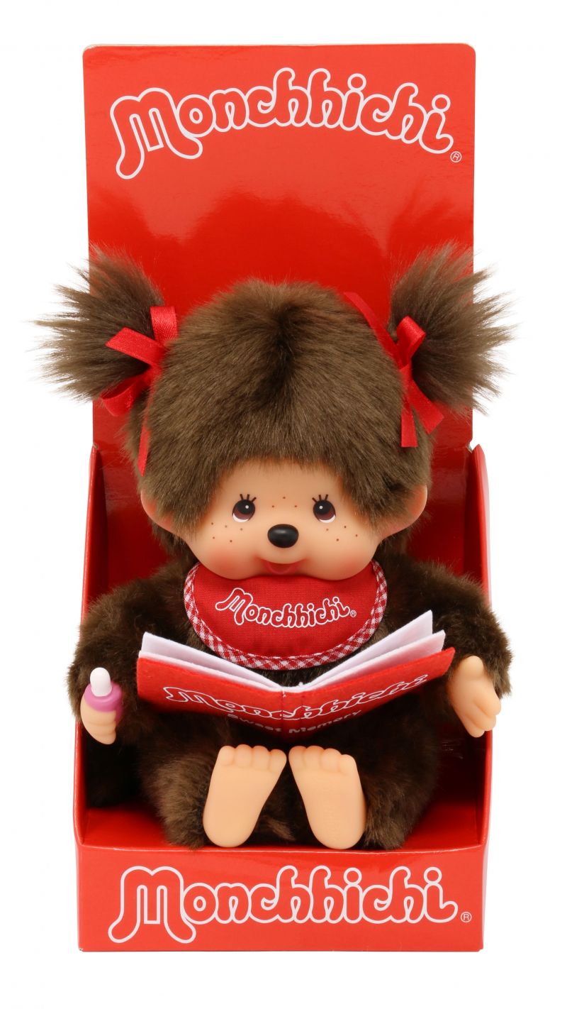 Monchhichi Meisje met boek