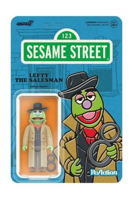 ReAction Action Figure Lefty the Salesman, Sesame Street Wave 02