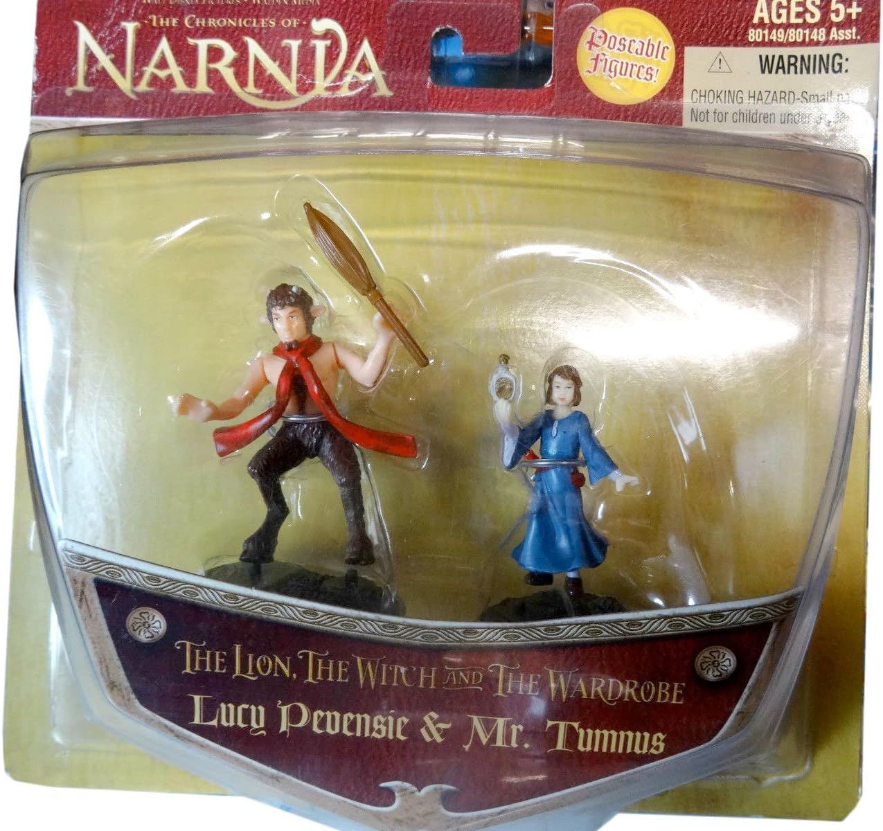 Posable Figures, Lucy Pevensie &amp; Mr. Tumnus, Narnia The Lion, The Whitch and the Wardrobe