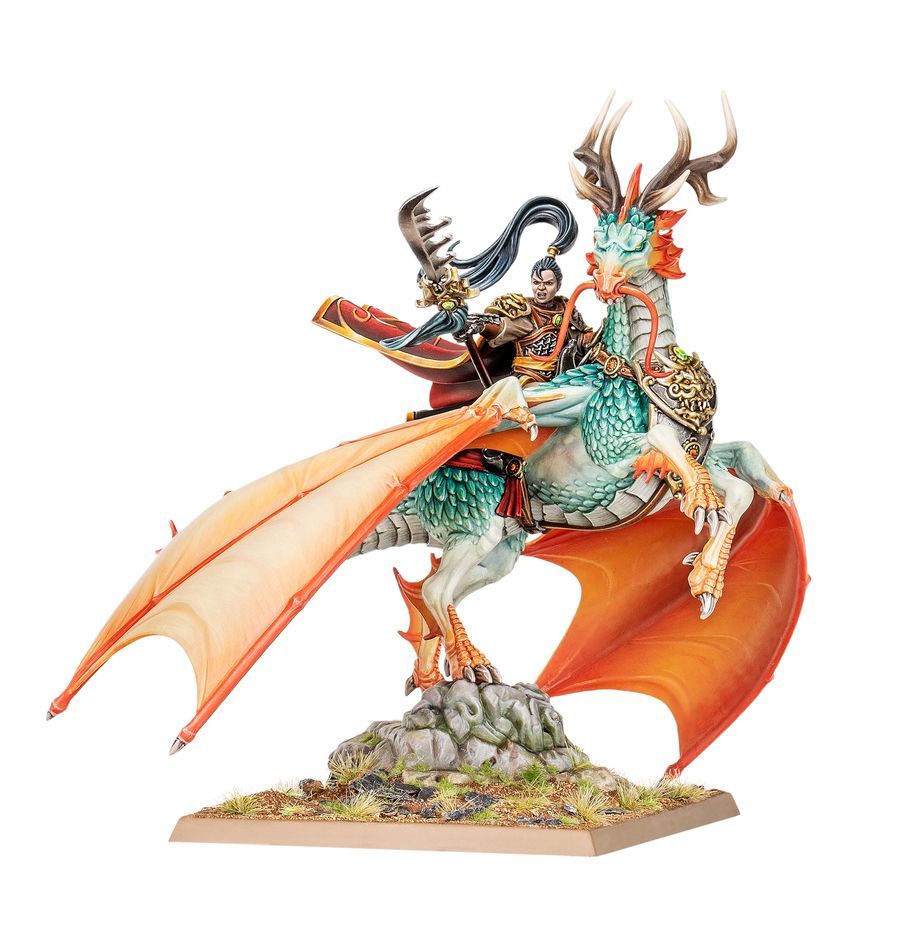 Warhammer The Old World, Grand Cathay: Shugengan Lord on Great Spirit Longma