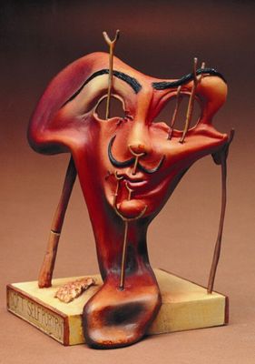 Beeldje, Zacht Zelfportret met Gebakken Spek, Salvador Dalí