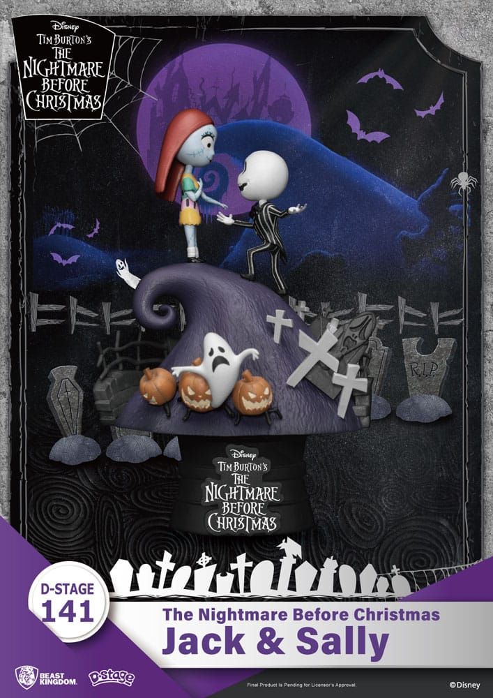 PVC Diorama, Jack &amp; Sally, The Nightmare Before Christmas