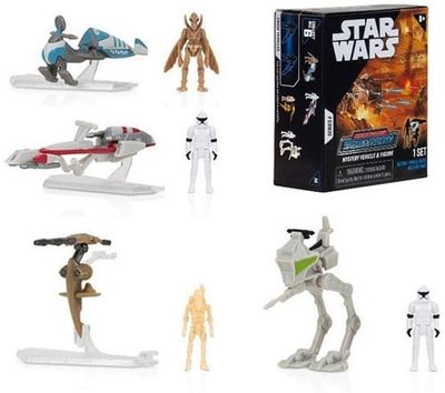 Micro Galaxy Mystery Vehicle &amp; Figure, Star Wars