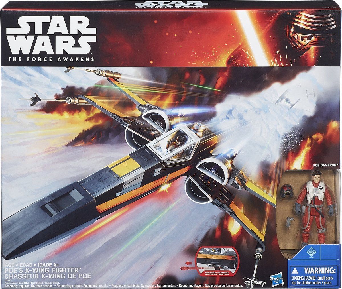 Speelset, Poe Dameron &amp; X-Wing Fighter, Star Wars The Force Awakens