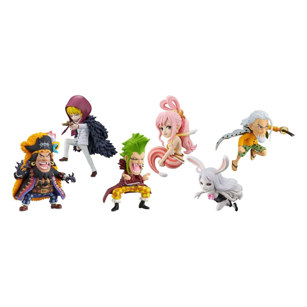 6x PVC Mini Figure, The Great Pirates, One Piece
