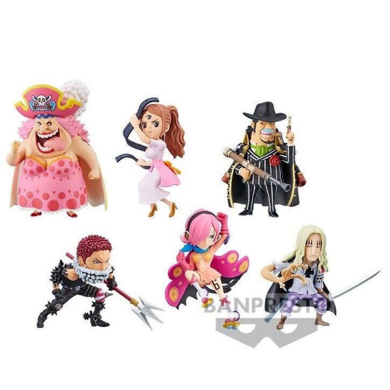 6x PVC Mini Figure, The Great Pirates, One Piece
