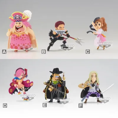 6x PVC Mini Figure, The Great Pirates, One Piece