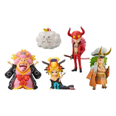 5x PVC Mini Figure, One Piece Wanokuni Onigashima 1