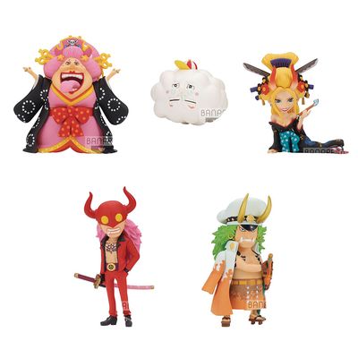 5x PVC Mini Figure, One Piece Wanokuni Onigashima 1