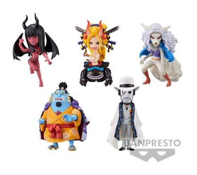 5x PVC Mini Figure, One Piece Wanokuni Onigashima 6