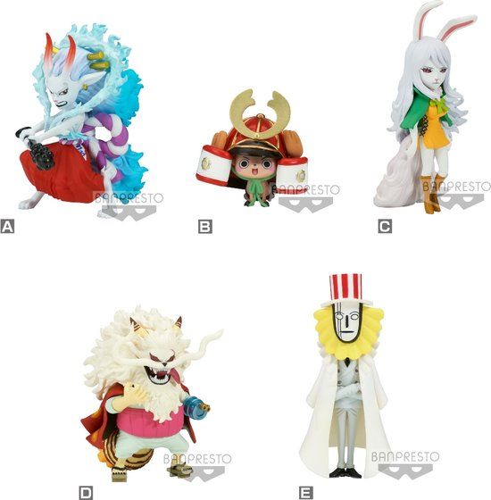 5x PVC Mini Figure, One Piece Wanokuni Onigashima 7