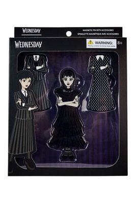 Pin Set, Wednesday Addams Papar Doll, Wednesday