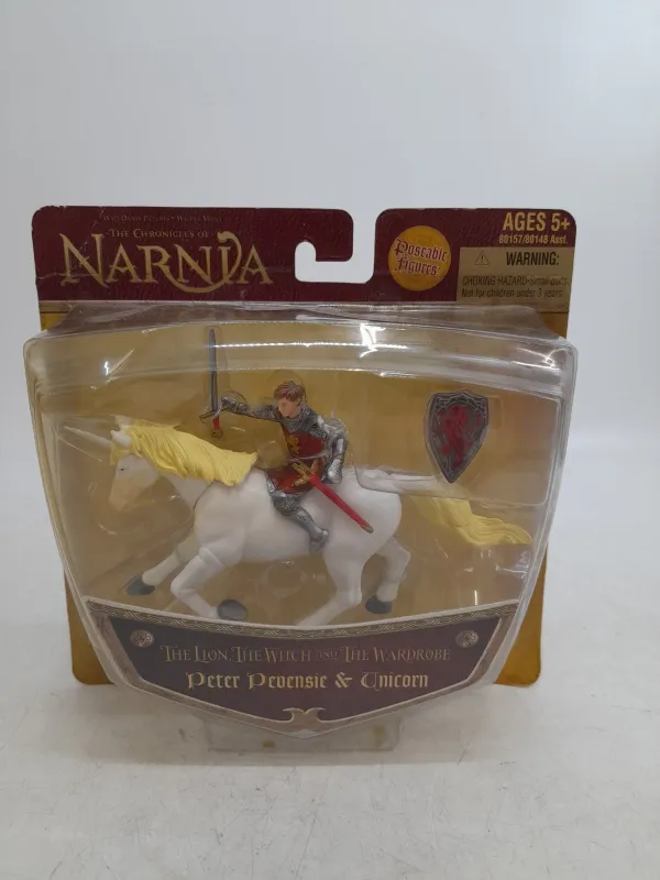 Posable Figures, Peter Pevensie &amp; Unicorn, Narnia The Lion, The Whitch and the Wardrobe