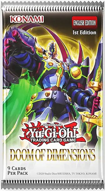 Booster Pack, Doom of Dimentions , Yu-Gi-Oh! TCG