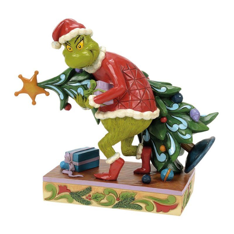 Statue by Jim Shore , The Grinch Stealing a Tree, Dr. Seuss