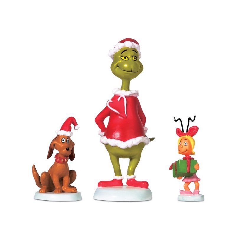 Grinch Village by D56: Grinch, Max and Cindy-Lou Who