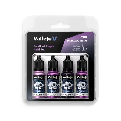 Vallejo True Metallic Metal: Amethyst Purple Paint Set