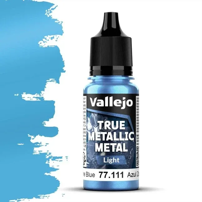 Vallejo True Metallic Metal, Light: Saphire Blue