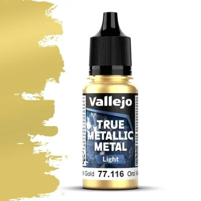 Vallejo True Metallic Metal, Light: Greenish Gold