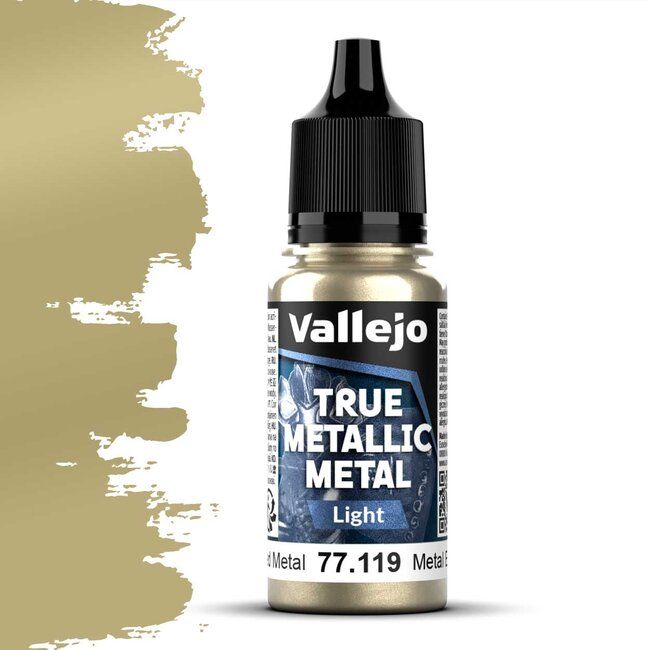 Vallejo True Metallic Metal, Light: Aged Metal