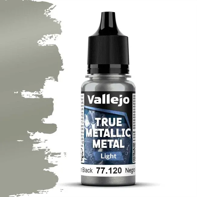 Vallejo True Metallic Metal, Light: Obsidian Black