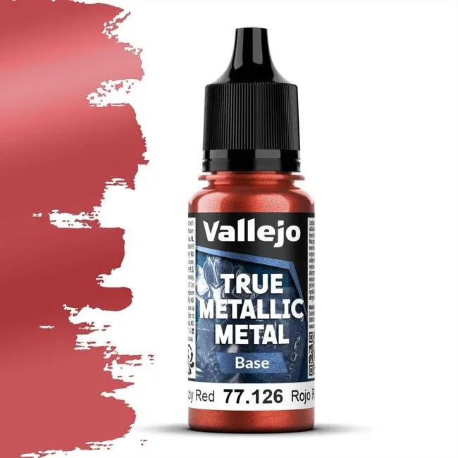 Vallejo True Metallic Metal, Base: Ruby Red