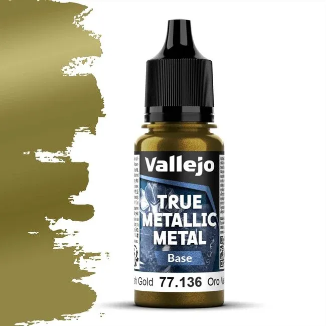 Vallejo True Metallic Metal, Base: Greenish Gold