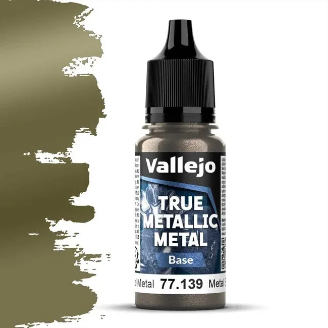 Vallejo True Metallic Metal, Base: Aged Metal