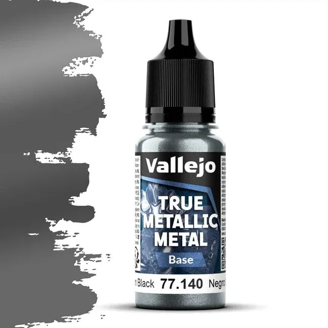 Vallejo True Metallic Metal, Base: Obsidain Black