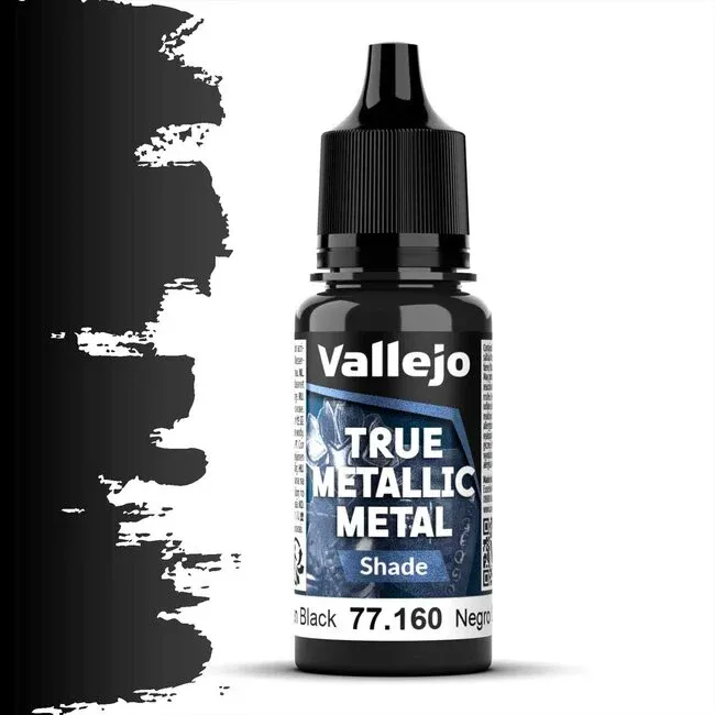 Vallejo True Metallic Metal, Shade: Obsidian Black