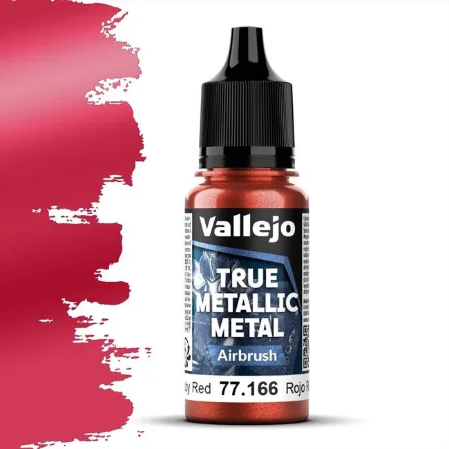 Vallejo True Metallic Metal, Airbrush: Ruby Red