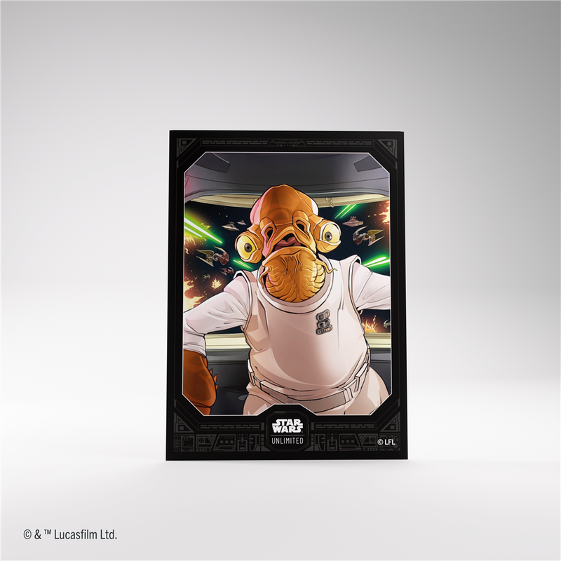 Card Sleeves, Admiral Ackbar, Star Wars Unlimited, Star Wars TCG