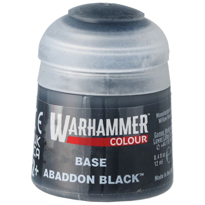 Warhammer Colour, Base: Abaddon Black