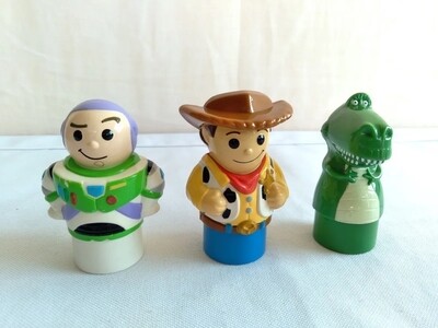Block Buddies, Rex, Buzz en Woody, Toy Story