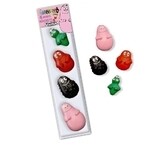 4 magneetjes: Barbapapa, Barbabob, Barbalala, Barbaborre