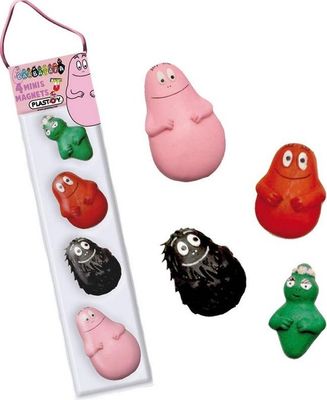 4 magneetjes: Barbapapa, Barbabob, Barbalala, Barbaborre