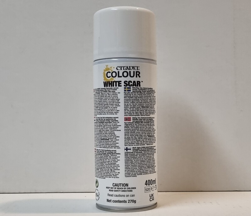 Citadel Paint, Spray Primer: White Scar
