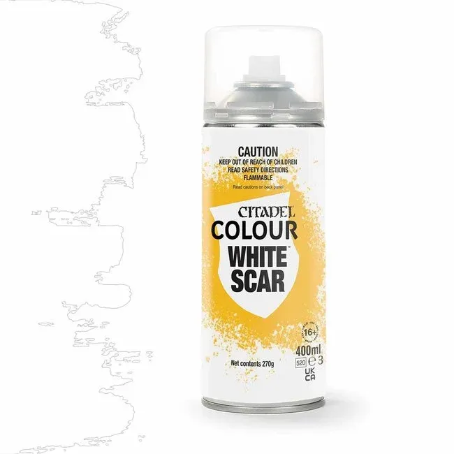 Citadel Paint, Spray Primer: White Scar