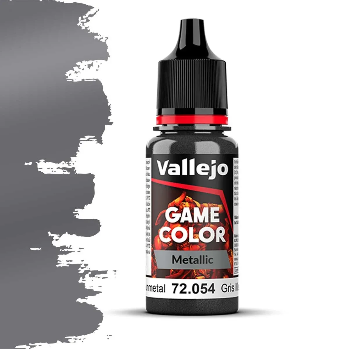 Vallejo Game Color, Metallic: Dark Gunmetal