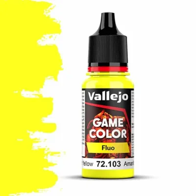 Vallejo Game Color, Fluo: Fluorescent Yellow