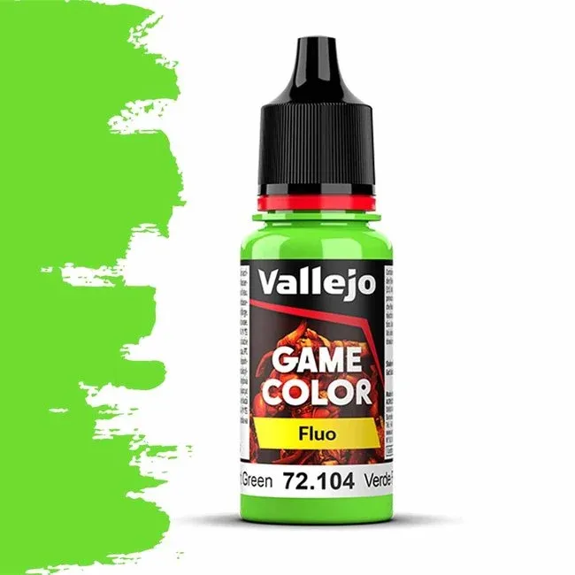 Vallejo Game Color, Fluo: Fluorescent Green