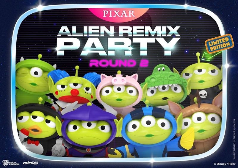Mini Egg Attack Figures, Gesealde Set van 8 stuks, Alien Remix Party Round 2, Toy Story